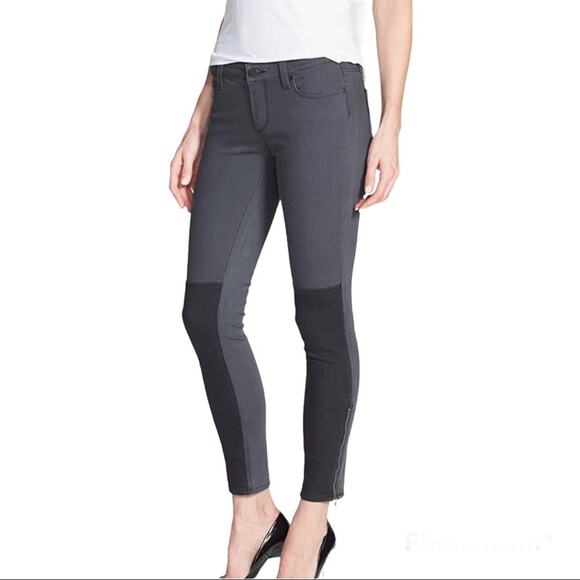 Paige Jeans Cara Color Block Ankle zip Grey - Picture 10 of 10